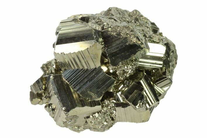 Gleaming Pyrite Crystal Cluster - Peru #138130